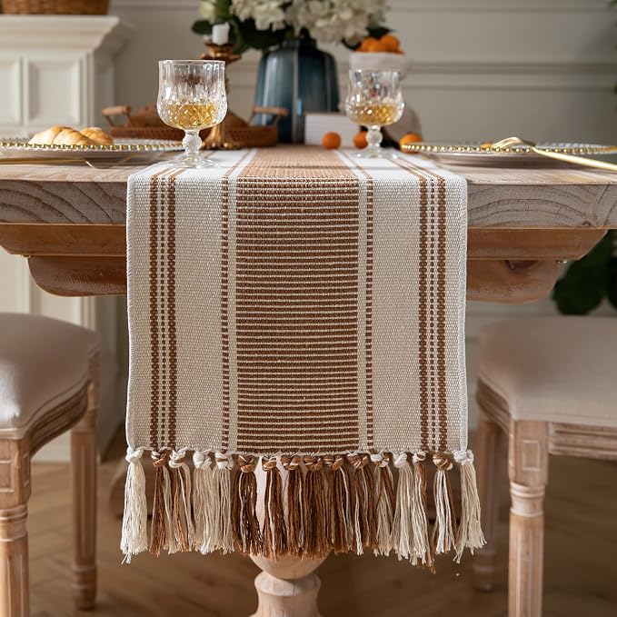 Caflife Boho Table Runner Brown by Caflife