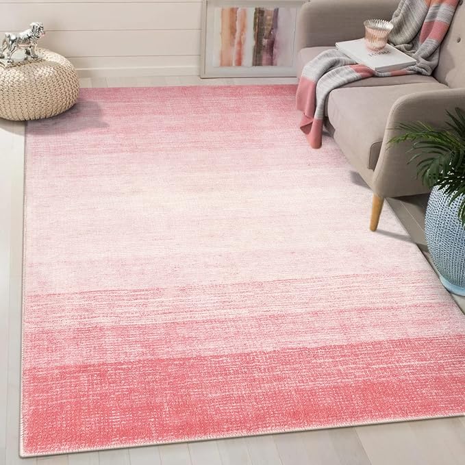 Wonnitar Washable 3x5 Area Rug, Contemporary Ombre Nursery Soft Kids Room Rug by Wonnitar