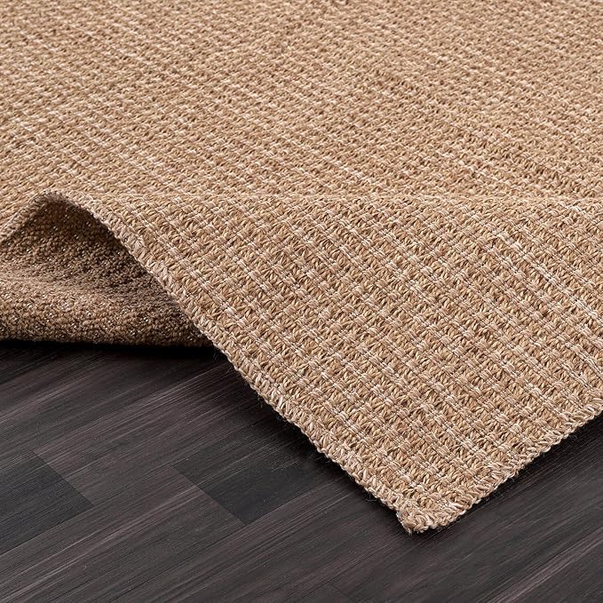 Easy Jute Rug 9x12 Indoor Outdoor Natural Rugs Solid Fiber Rug Woven Area Rug - Image 8