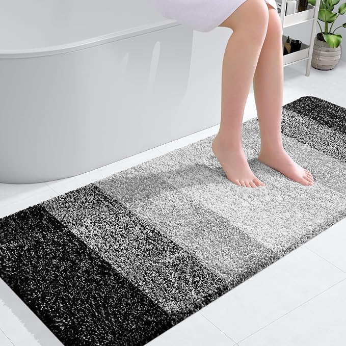 OLANLY Bathroom Runner Rugs 54x24, Extra Soft Absorbent Microfiber Bath Rugs by OLANLY