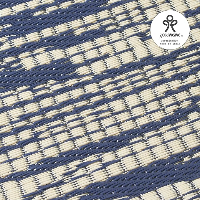 Fab Habitat Abstract Distressed Stripes Outdoor Rug - Image 7