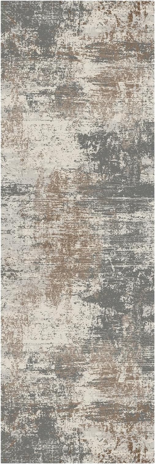 Ciicool 2'6"x10' Washable Runner Rug, Modern Abstract Hallway Rugs Runner - Image 8