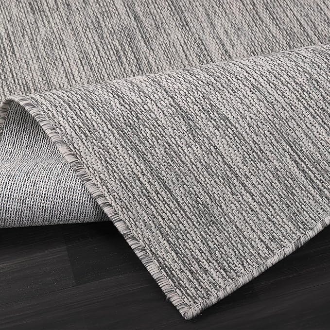 Washable Indoor Outdoor Rug 6x9 Weather Resistant Area Rugs Modern Solid - Image 10
