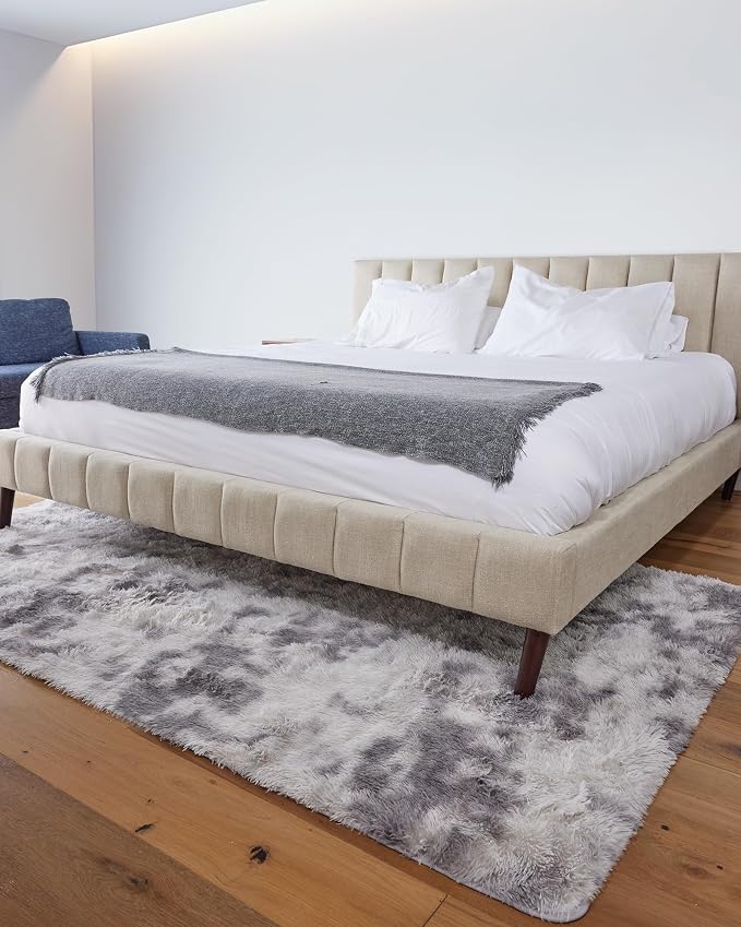 Ophanie 4x6 Tie-Dyed Grey&White Area Rugs - Image 5