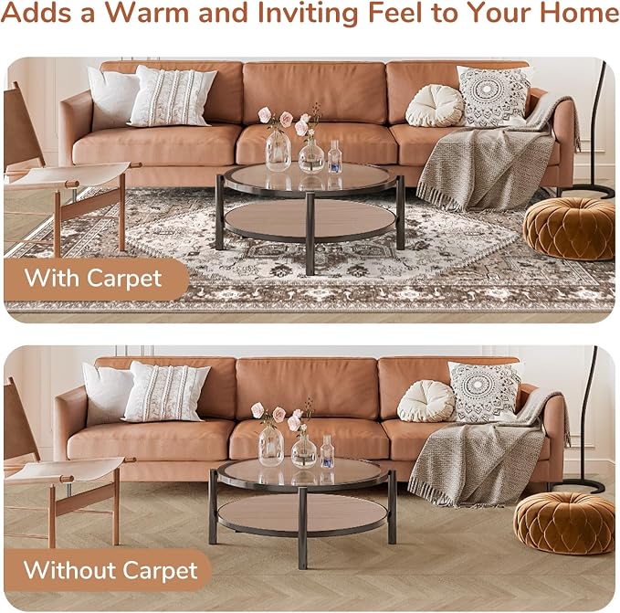 OPPODREAM Thin Area Rugs 4x6, Low-Pile Washable Rugs 4x6 - Image 8