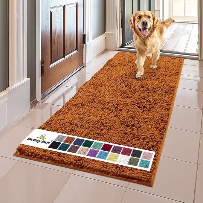 Muddy Mat® AS-SEEN-ON-TV Highly Absorbent Microfiber Dog Door Mat and Pet Rug by MuddyMat%C2%AE