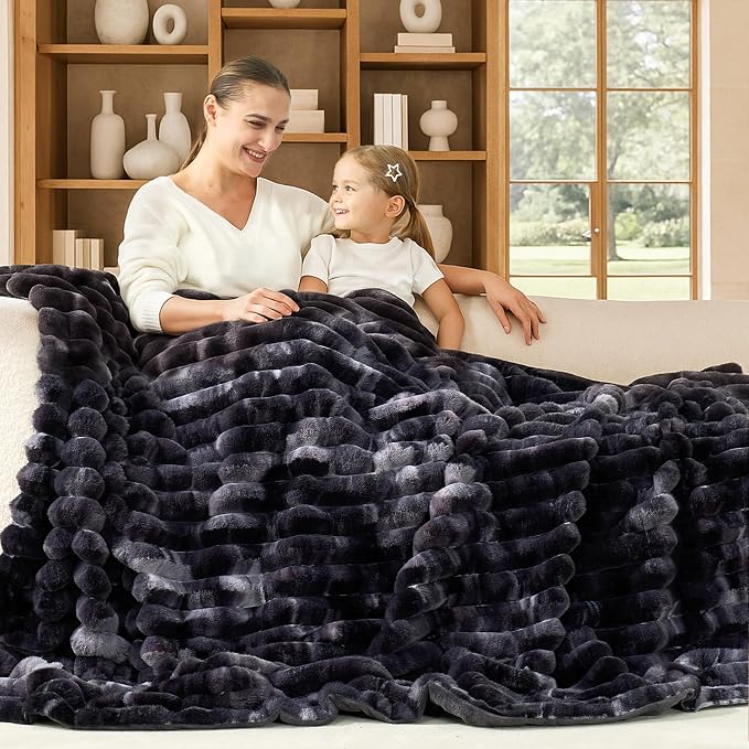 Cozy Bliss Faux Fur Throw Blanket - Image 6