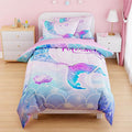 SANDJEST Mermaid Duvet Cover Sets Twin Size by SANDJEST