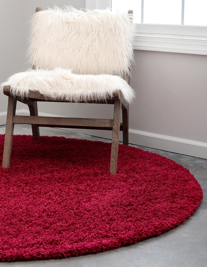 Unique Loom Solid Shag Collection Area Rug - Image 4