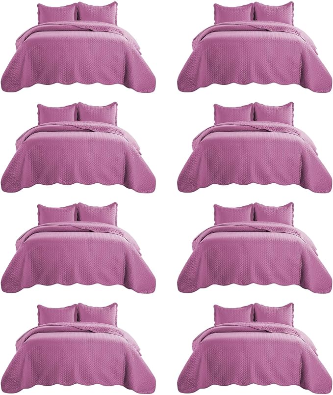 IR Imperial Rooms 8 Pack Quilt King Size Bedding by IRImperialRooms