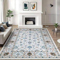 WILLSUN Washable Area Rugs, 5x7 Non-Slip Boho Large Area Rugs by Embracethewarmthofhome