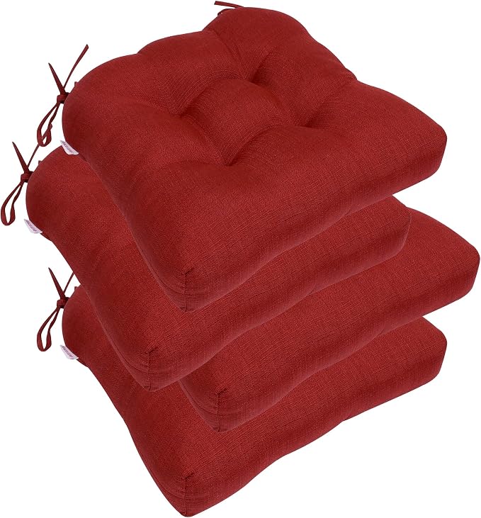 RACE LEAF Patio Chair Cushions 19x19 4 Pack, Thickened Outdoor Seat Cushions by RACELEAF