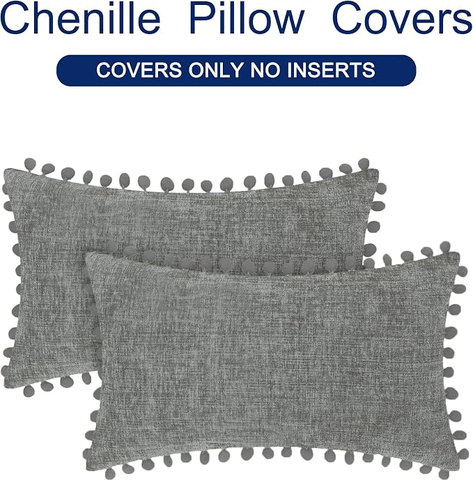 CaliTime Throw Pillow Covers Decorative 20 X 12 Inches Pack of 2 Cozy Solid - Image 6