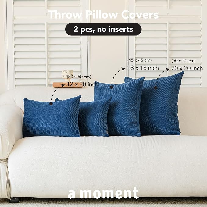 a moment Pack of 2 Decorative Chenille Throw Pillow Covers - Image 4