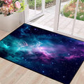 2'7" x 3'11" Galaxy Area Rug Dark Blue Outer Space Doormat by CERYUEE