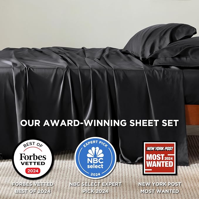 Bedsure King Size Sheet Set, Cooling Sheets King, Rayon Derived from Bamboo - Image 2