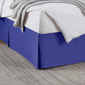 Nestl Royal Blue Blue Bed Skirt Queen Size by Nestl