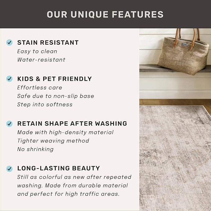 Farmhouse Area Rugs 9x12 for Living Room - Image 7