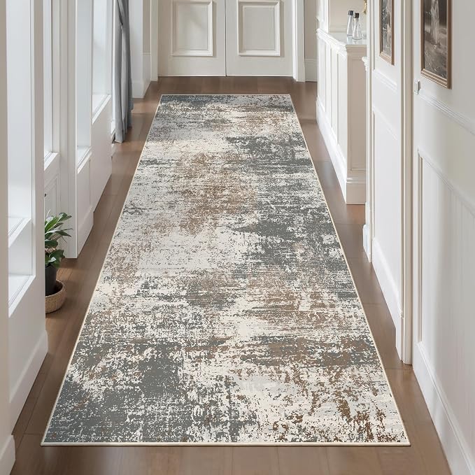 Ciicool 2'6 "x8' Washable Runner Rug, Modern Abstract Hallway Rugs Runner by CIICOOLHomeDeco
