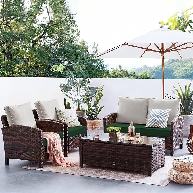 Favoyard Patio Chair Cushions 22 x 22 x 3 Inch Waterproof Outdoor Seat Cushions - Image 3