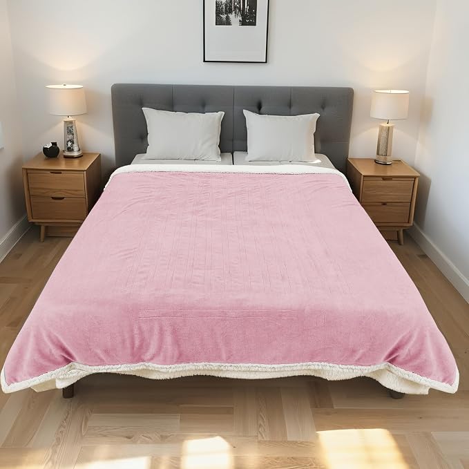 Electric Heated Blanket Throw Size 50"x60" - Image 2