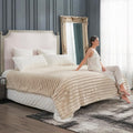 Cozy Bliss Faux Fur Throw Blanket by CozyBliss