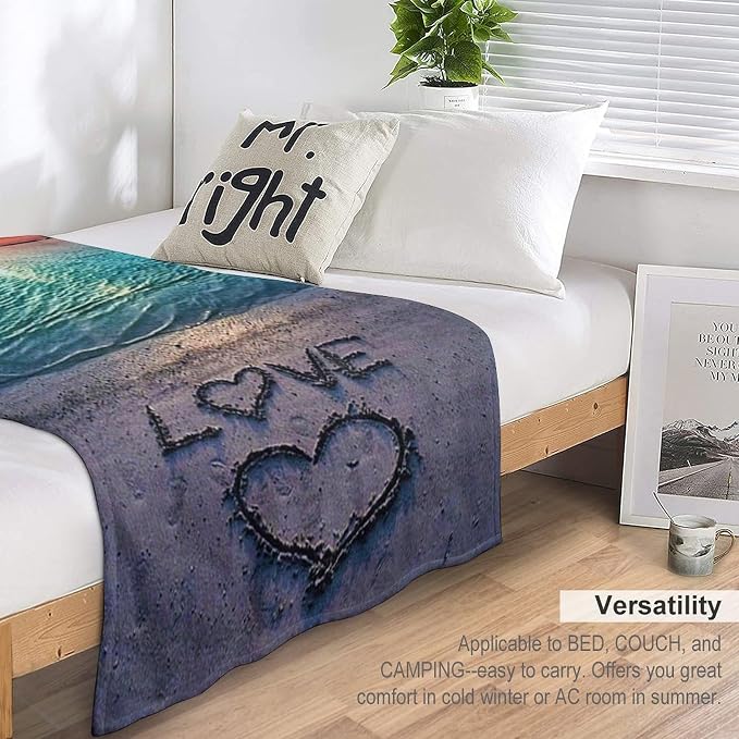 Love Ocean Beach Blanket - Image 7