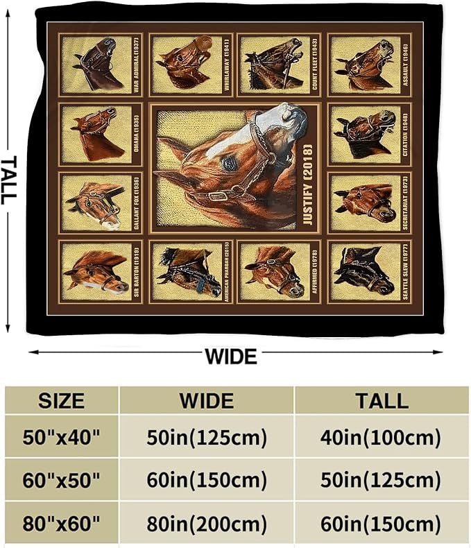 Racing Horses Blanket - Image 5