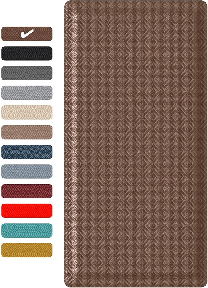 Ophanie Kitchen Mats for Floor, 3/4 inch Thick, 17x24 Anti Fatigue Cushioned Mat by Ophanie