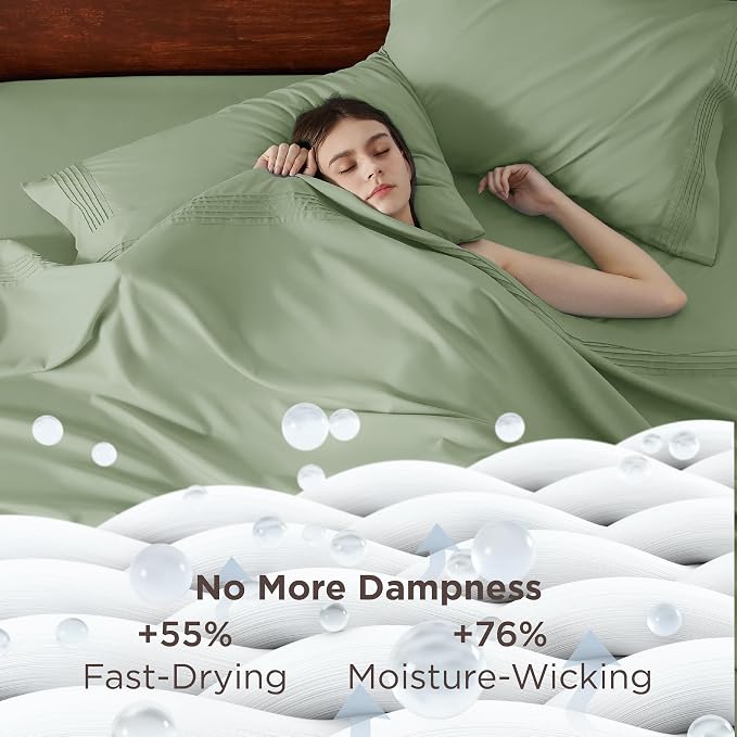 Bedsure Deep Pocket Twin Sheets Set - Image 3