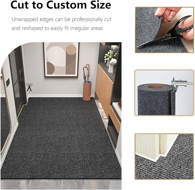 jxgzyy Runner Rugs 2'11" x 16'5", Non Slip Entrance Doormat, 0.25” Thickness - Image 7