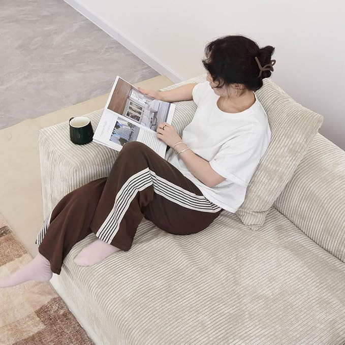 JACH Corduroy Sectional Couches - Image 6