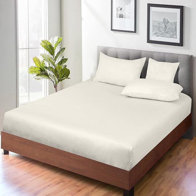 ROYALE LINENS 300 Thread Count 100% Long Staple Combed Cotton Fitted Sheet Twin - Image 7