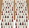 Artoid Mode Xmas Tree 2PCS Christmas Table Runner, Seasonal Winter Kitchen by ArtoidMode