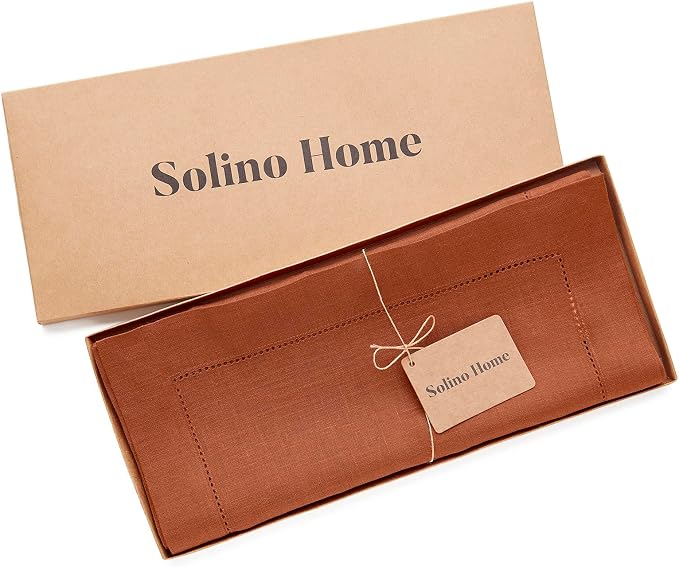 Solino Home Linen Cinnamon Table Runner 72 Inches Long - Image 5