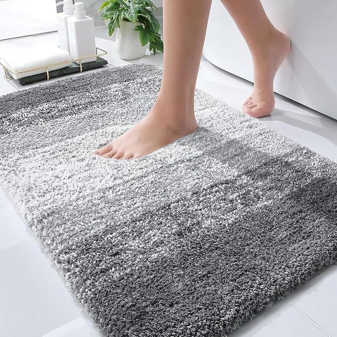 OLANLY Bathroom Rugs Mat 30x20, Extra Soft Absorbent Microfiber Bath Rugs by OLANLY