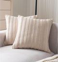 Boho Throw Pillow Covers 22x22 Inch Set of 2, Farmhouse Decorative Couch Pillow by Cethom