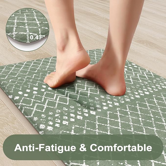 KIMODE Kitchen Anti Fatigue Mats, Memory Foam Kitchen Mats - Image 3