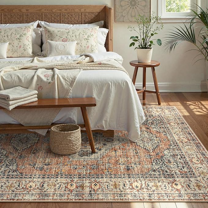 Lahome Oriental Washable Rugs 5x7, Soft 5x7 Rug - Image 6