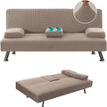 H.VERSAILTEX 4 Pieces Stretch Futon Covers Sofa Bed Slipcover by HVERSAILTEX