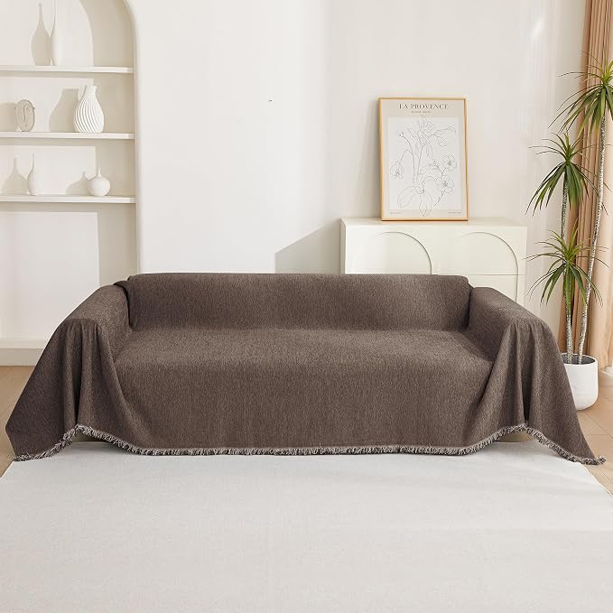 MYSKY HOME Couch Covers for 3 Cushion Couch Sofa, Chenille L Shape Sectional - Image 9