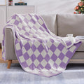 WRENSONGE Checkered Throw Blanket, Travel Lightweight Bed Blanket by WRENSONGE