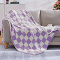 WRENSONGE Checkered Throw Blanket, Travel Lightweight Bed Blanket by WRENSONGE