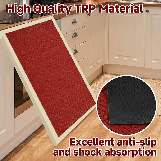jxgzyy Christmas Door Mat Indoor Entrance, Non Slip Christmas Rug - Image 4