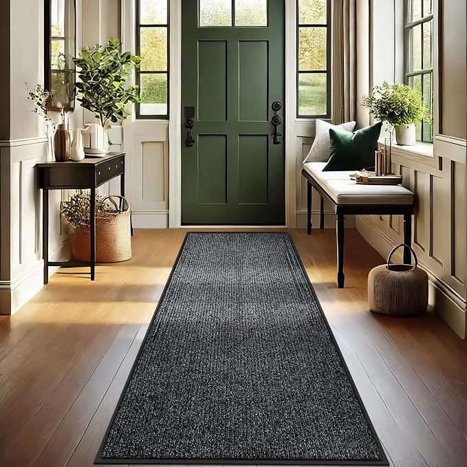 Azadx 3'x10' Indoor Outdoor Door Mat Heavy Duty Front Door Mat Ultra Absorbent - Image 2