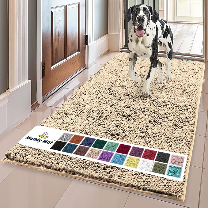 Muddy Mat® Shown on TV – Super Absorbent Door Mat Indoor, Microfiber Quick Dry by MuddyMat%C2%AE