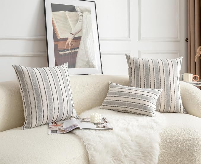 Decorative Boho Lumbar Throw Pillow Covers, Farmhouse Textured Pillow Case - Image 5