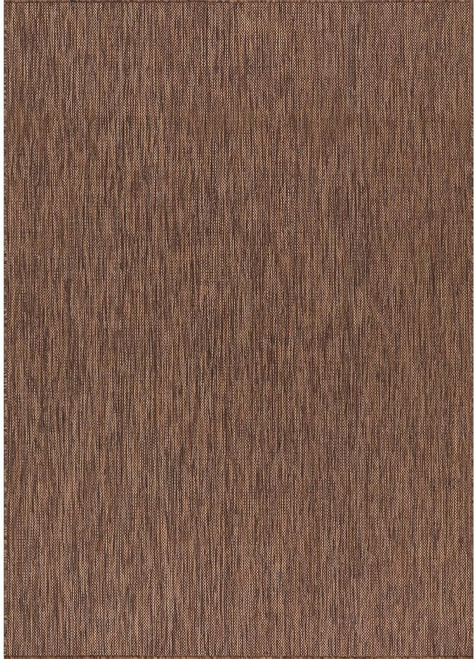 Washable Indoor Outdoor Rug Weather Resistant Carpet Modern Solid - Image 8