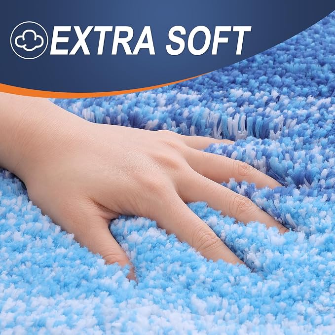 OLANLY Bathroom Runner Rugs 54x24, Extra Soft Absorbent Microfiber Bath Rugs - Image 2