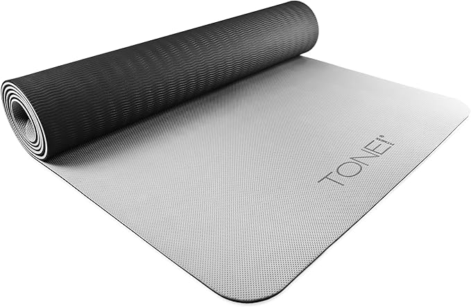 TONE Fitness Yoga Mat 1/4" Thick Non Slip Exercise & Pilates Mat by TONEFitness